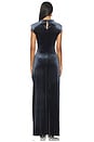 view 3 of 3 Biella Velvet Gown in Slate