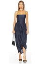 view 1 of 3 VESTIDO MIDI CASTELLO in Navy