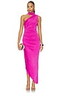 view 1 of 3 VESTIDO BROOKE in Dark Hot Pink