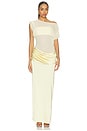view 1 of 3 VESTIDO MIDI OLANDRIA in Cornsilk