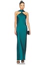 view 1 of 3 VESTIDO LARGO ASHTON  in Malachite