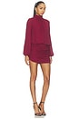 view 2 of 3 Rosy Dress in Burgundy