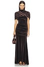 view 1 of 3 Evianna Gown in Cocoa