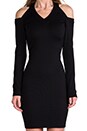 view 5 of 5 Cold Shoulder Dress in Black