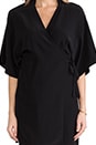 view 5 of 5 VESTIDO ENVOLVENTE in Black