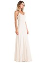 view 3 of 5 Deep V Back Bias Maxi Dress in Desert