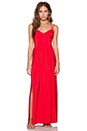 view 1 of 3 Slit Gown in New Red