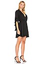 view 2 of 3 Flutter Sleeve Dress in Black