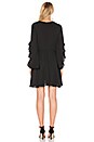 view 3 of 3 Flutter Sleeve Dress in Black