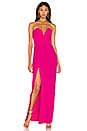 view 1 of 3 Cherri Gown in Hot Pink