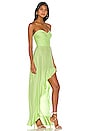 view 2 of 3 Amalia Gown in Wasabi