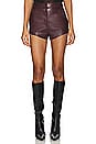 view 1 of 4 x REVOLVE Kelso Faux Leather Shorts in Russet