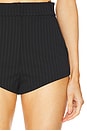 view 6 of 7 x REVOLVE Kelso Shorts in Black Ivory Pinstripe