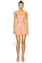 view 5 of 6 Kenley Short in Orange & Pink