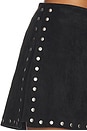 view 6 of 6 Nirvana Suede Skort in Black
