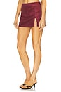 view 3 of 6 Dale Suede Skort in Wine