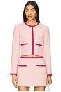 view 1 of 5 Long Sleeve Braswell Jacket in Light Pink & Pink