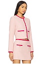 view 2 of 5 Long Sleeve Braswell Jacket in Light Pink & Pink
