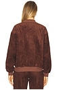 view 3 of 4 x REVOLVE Vero Suede Bomber Jacket in Cocoa