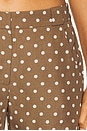 view 6 of 6 CALÇAS SADDLER in Chocolate Brown Polka Dot