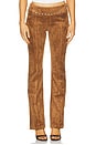 view 1 of 6 x REVOLVE Regency Suede Pants in Pecan
