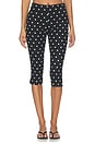 view 2 of 7 PANTALON CAPRI NICO in Black & Ivory