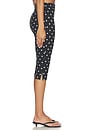 view 4 of 7 PANTALON CAPRI NICO in Black & Ivory