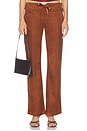 view 1 of 6 Robin Suede Pants in Chestnut