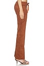 view 4 of 6 Robin Suede Pants in Chestnut