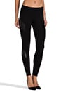 view 2 of 6 Ponti/Vegan Leather Legging in Black