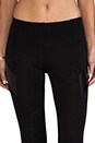 view 4 of 6 Ponti/Vegan Leather Legging in Black