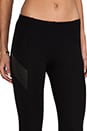 view 5 of 6 Ponti/Vegan Leather Legging in Black