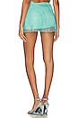 view 3 of 5 X Revolve Niecy Mesh Sparkle Mini Skirt in Aqua