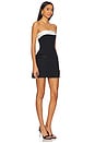 view 2 of 3 Lucienne Skort Romper in Black & Ivory