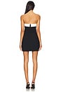 view 3 of 3 Lucienne Skort Romper in Black & Ivory