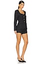 view 2 of 4 Long Sleeve Kya Romper in Black