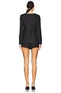 view 3 of 4 Long Sleeve Kya Romper in Black