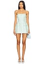 view 1 of 4 Strapless Bethany Skort Romper in Aquamarine