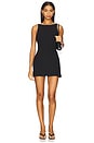 view 1 of 3 Avellina Skort Romper in Black & Ivory