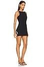 view 2 of 3 Avellina Skort Romper in Black & Ivory