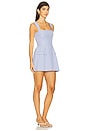 view 2 of 4 Bethany Skort Romper in Blue & White