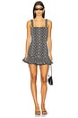 view 1 of 4 Mellie Skort Romper in Black & White