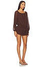 view 2 of 3 Dallas Skort Romper in Cocoa