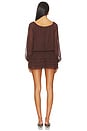 view 3 of 3 Dallas Skort Romper in Cocoa