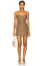 view 1 of 3 x REVOLVE Soho Skort Romper in Chocolate Brown Polka Dot