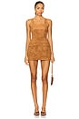 view 1 of 3 x REVOLVE Yorke Skort Suede Romper in Pecan