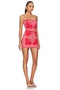 view 2 of 3 Avani Skort Romper in Red Montana Prin