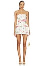 view 1 of 3 Strapless Bethany Romper in Boardwalk Print