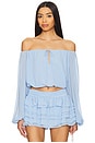 view 1 of 4 Dallas Top in Baby Blue