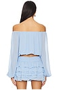view 3 of 4 Dallas Top in Baby Blue